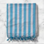 Organic Cotton Silky Soft Bhagalpuri Dull chadar/ac chadar Firoza Strip lite Blanket & Duvet