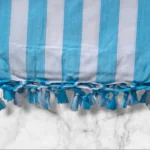 Organic Cotton Silky Soft Bhagalpuri Dull chadar/ac chadar Firoza Strip lite Blanket & Duvet - Image 3