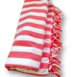Organic Cotton Silky Soft Bhagalpuri Dull chadar Red Strip